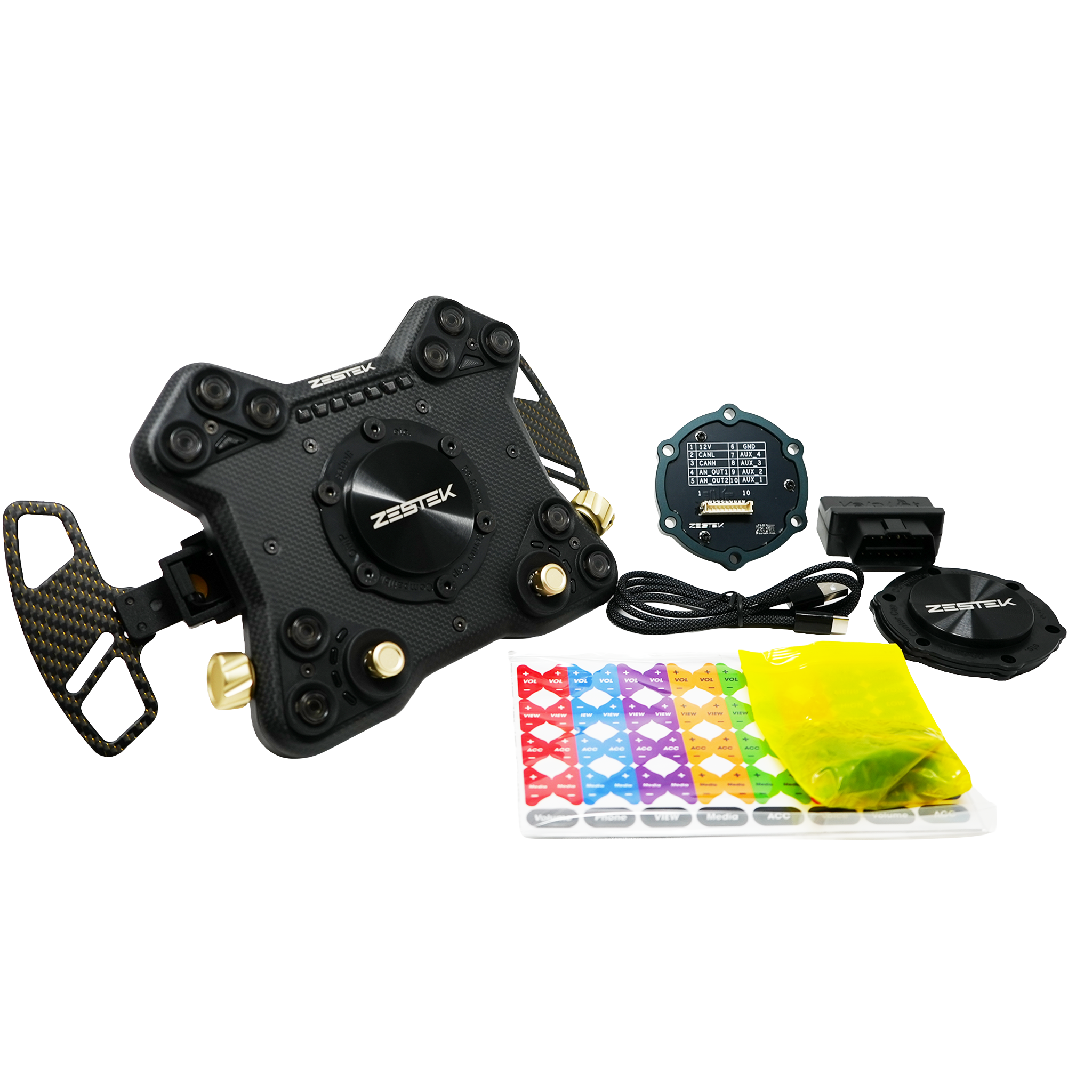 Zestek Racing SCX Pro Racing Steering Wheel Hub for Standalone ECU